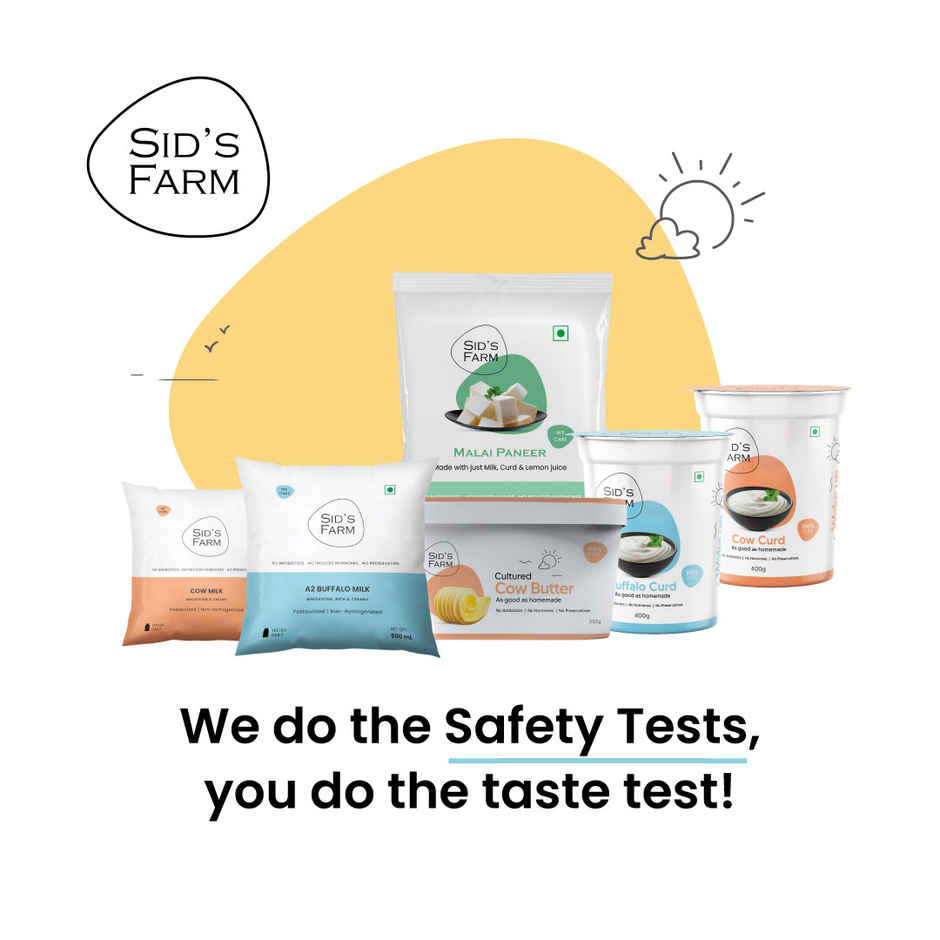 Sid'S Farm A2 Buffalo Fresh Milk (Pouch)(1pc) & Chilli Green(1pc) Combo