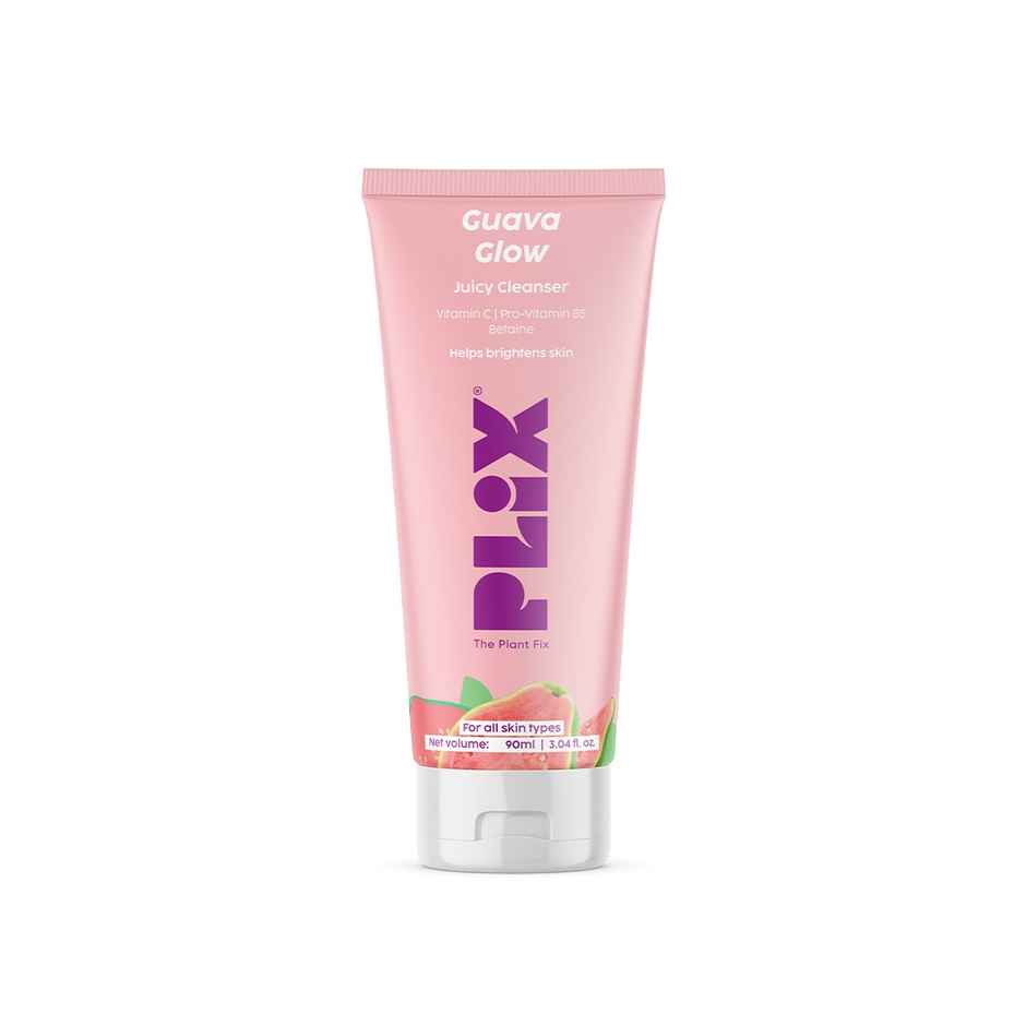 Plix The Plant Fix Guava Glow Juicy Cleanser For Skin Brightening With Vitamin C