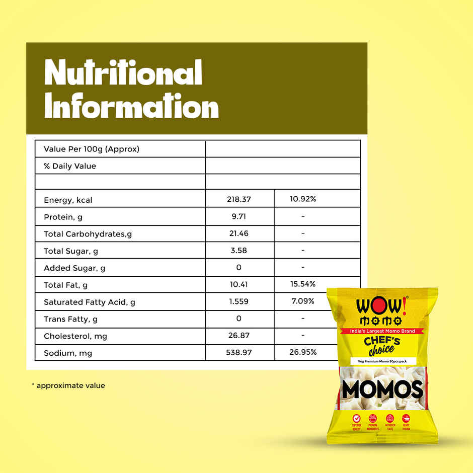 Wow! Veg Premium Super Saver  Momo I Party Pack I Frozen Snack