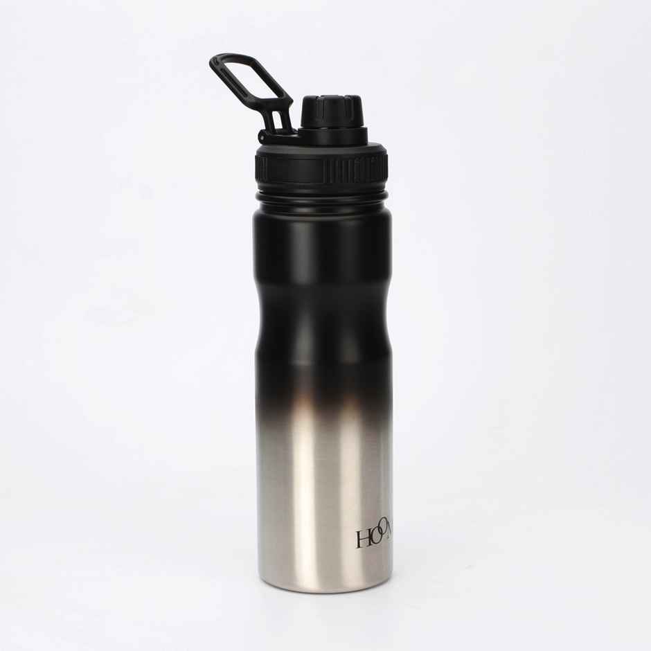 Hoom Gradient Colour Effect Vacuum Stainless Sports Water Bottle | HMNSSB 053 | Black | 600 ml