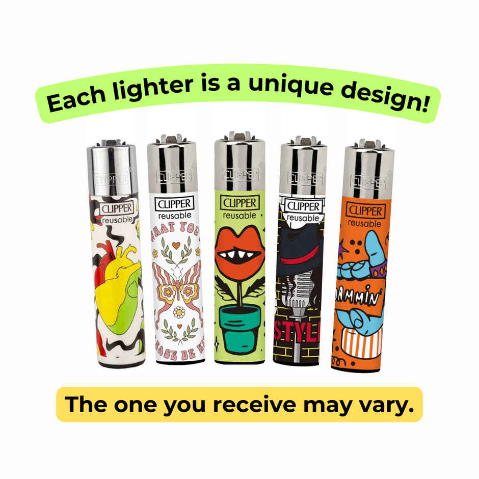 Clipper Lighter - Refillable and Reusable | CP-11 | Assorted Design