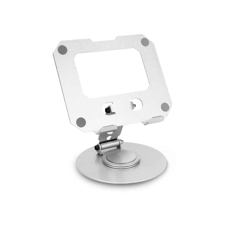Elfora Heavy Metal Adjustable Tablet Stand Holder for iPad and Tablets | Sliver