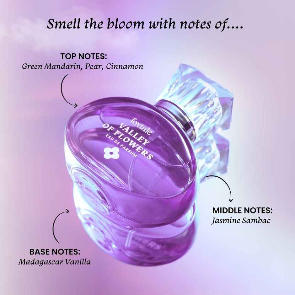 Foxtale Valley of Flowers Eau De Long Lasting Floral Perfume