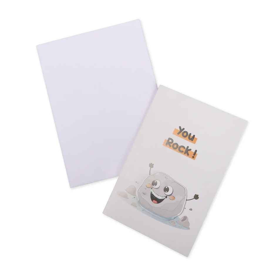 Itsy Bitsy 3d Greeting Card & Envelope You Rock 4 x 6 Inch Approx 2 Pc Lb
