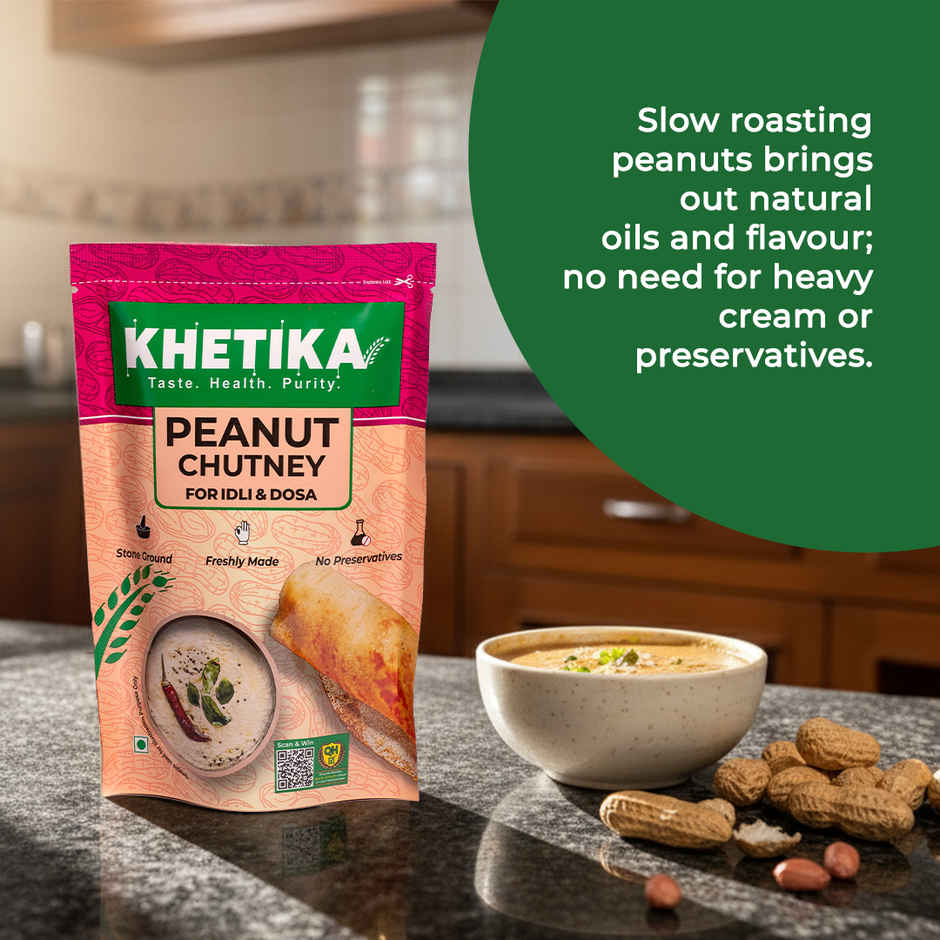 Khetika Coconut Chutney (120g) & Khetika Peanut Chutney (120g) Combo
