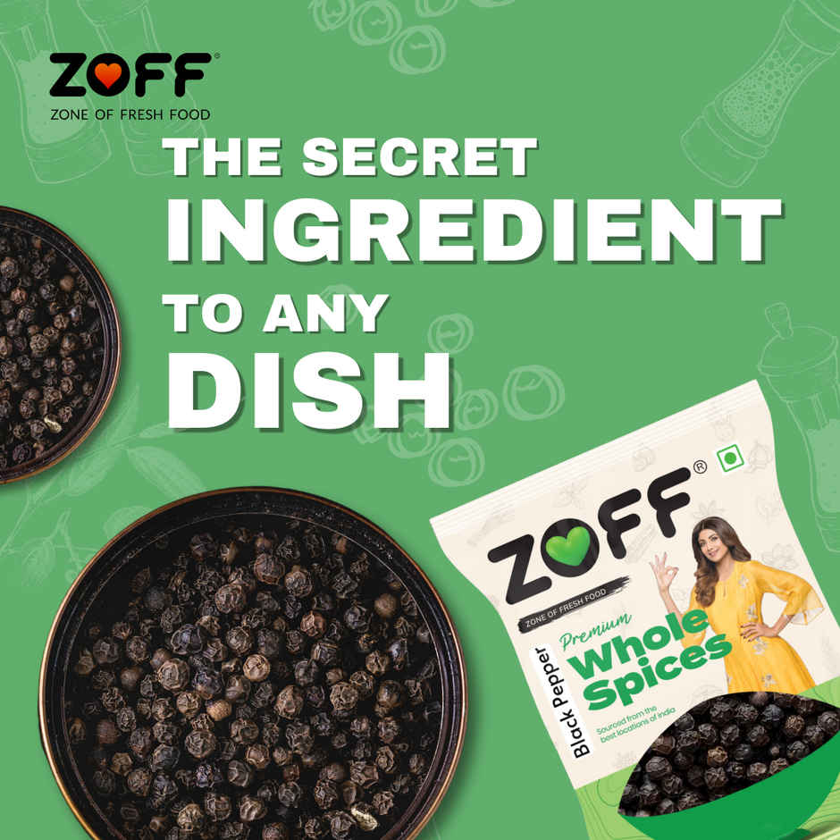 ZOFF Foods Black Pepper Whole-Kali Mirch