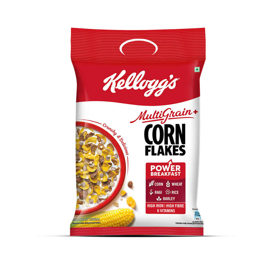 Kellogg's Multigrain Plus Corn Flakes | Power of 5 Grains | 6 Vitamins