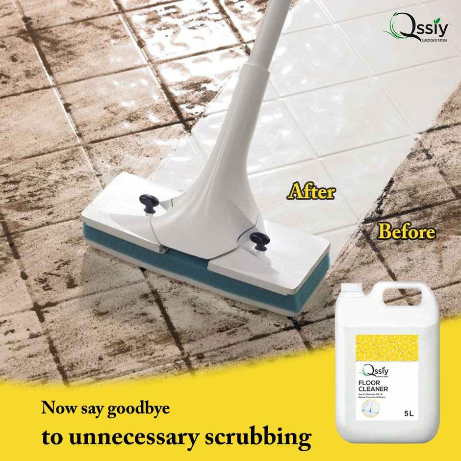 Qssiy Lemon Floor Cleaner Liquids | Bathroom Surface Cleaning Liquid