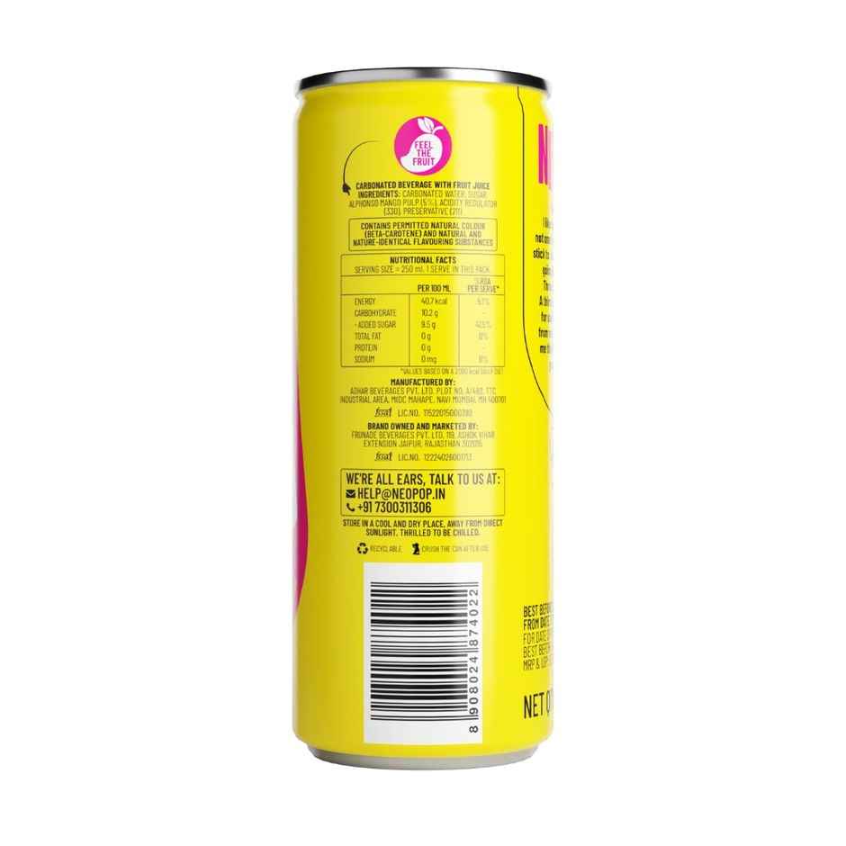 NEOPOP Mango Bliss Can | Ready to Drink Beverage