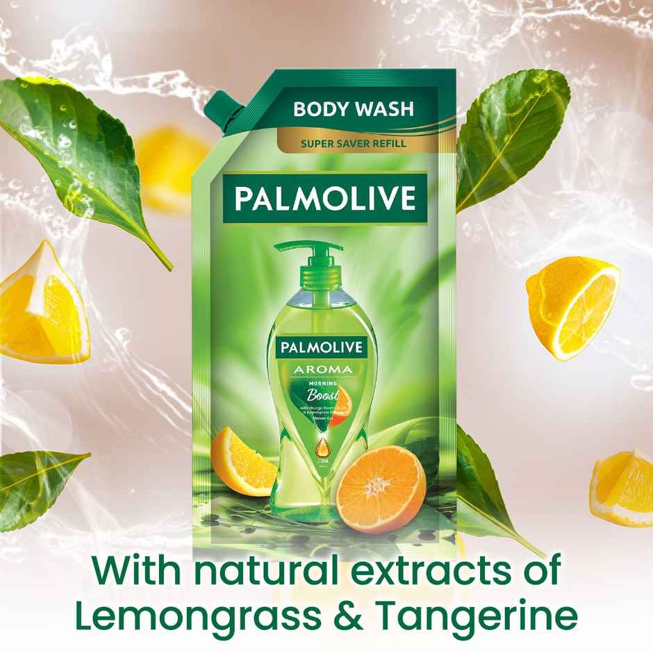 Palmolive Orange Essential Oil & Lemongrass Aroma Morning Boost Body Wash Refill Pack