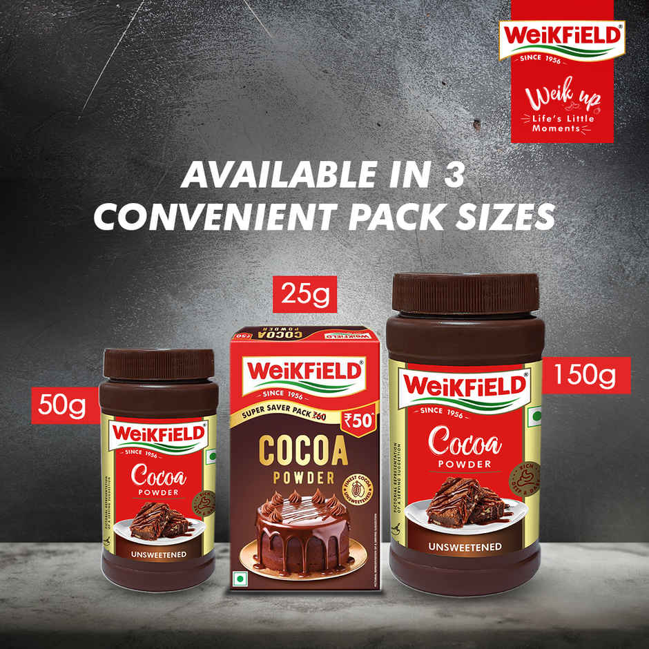 Weikfield Cocoa Powder Jar | Rich Chocolate Flavor