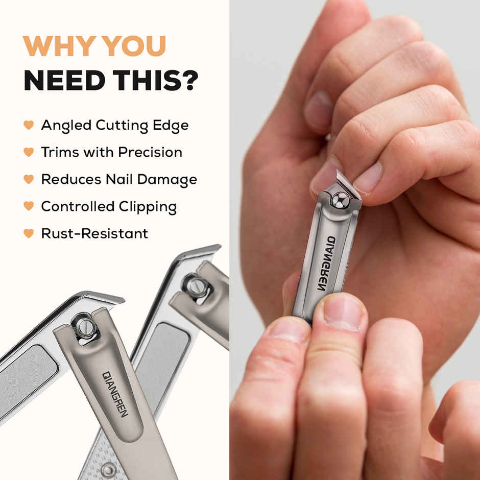 Multibrite Stainless Steel Oblique Nail Clipper 1.0 PIECE