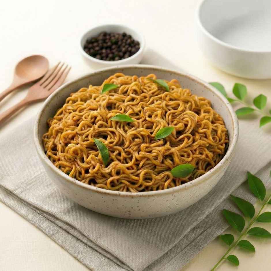 Black Pepper Maggi with Peanut