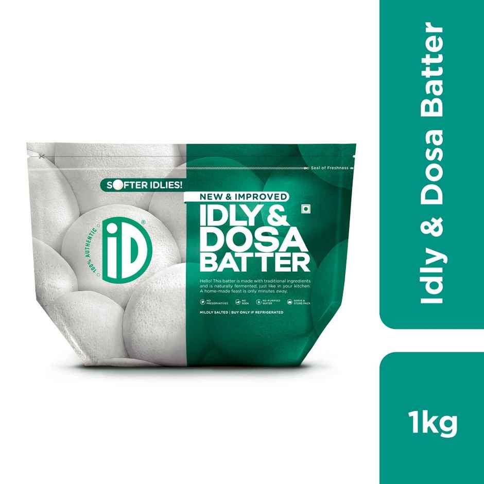 Id Fresh Idli & Dosa Batter (1kg) & Id Fresh Liquid Sambar (Heat & Eat) (350g) Combo