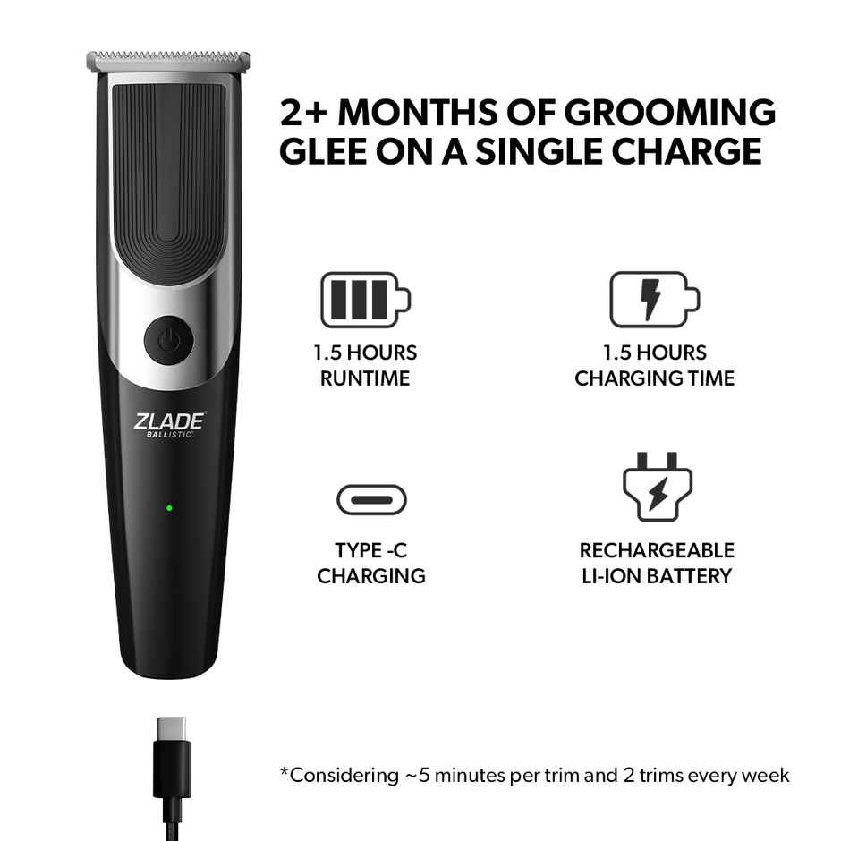 Zlade Ballistic Neo 10-In-1 Multi-Groomer For Men | Beard, Body & Balls