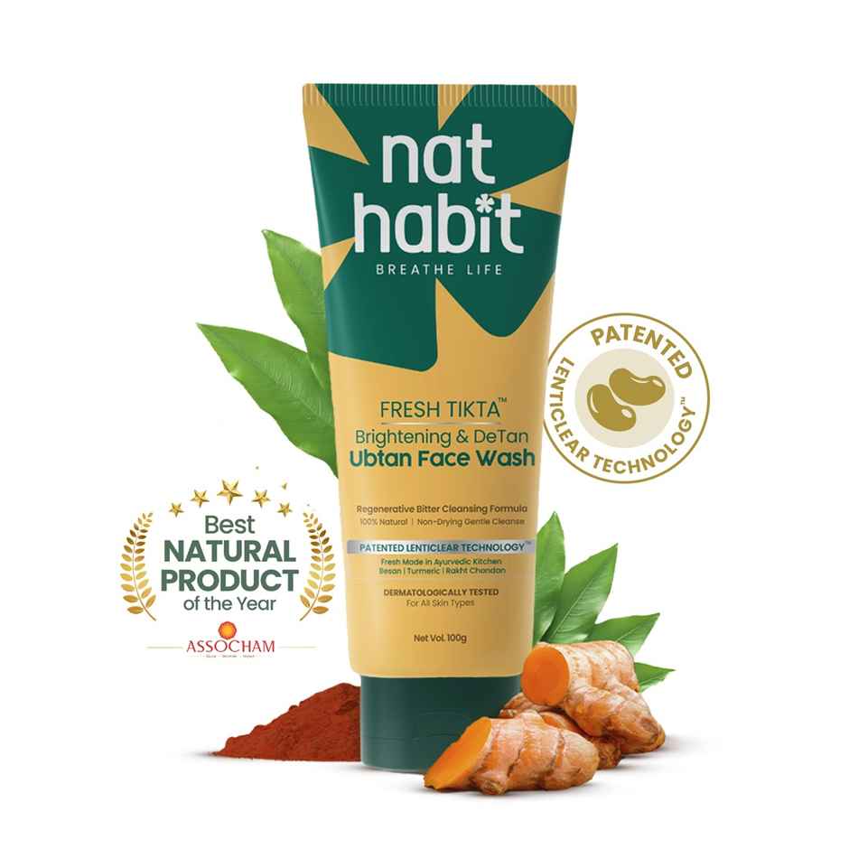 Nat Habit Brightening Ubtan Face Wash For Women & Men