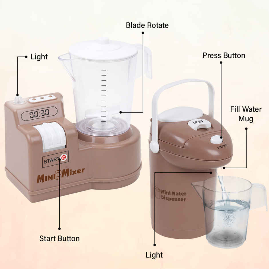 Anz Toy Brown Mixer & Water Dispenser Ph 9424