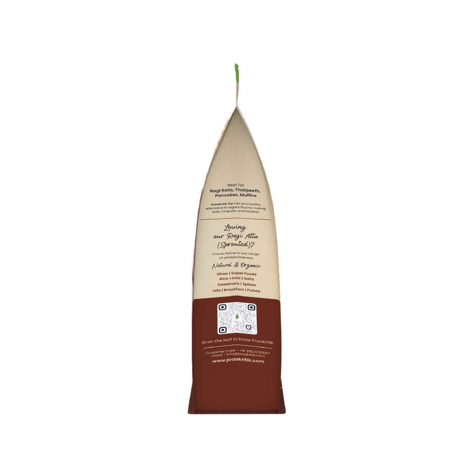 Praakritik Organic Sprouted Ragi Atta