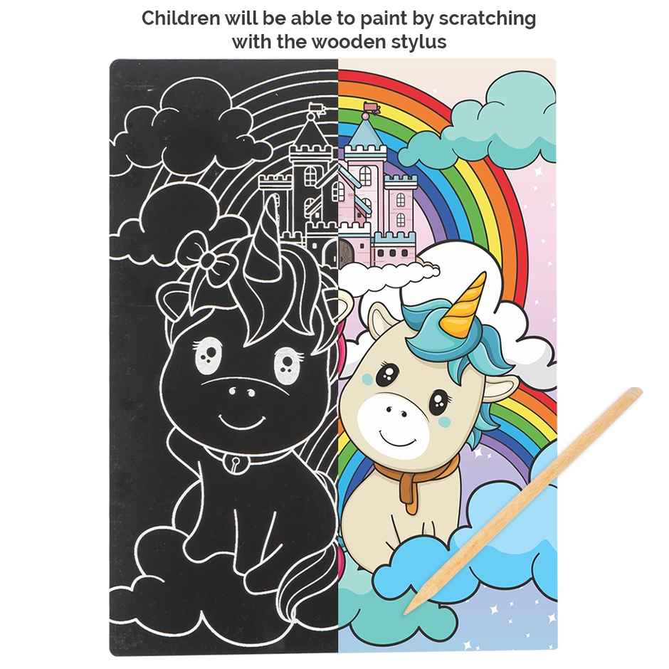 Ratna's Unicorn Scratch Art | Assorted