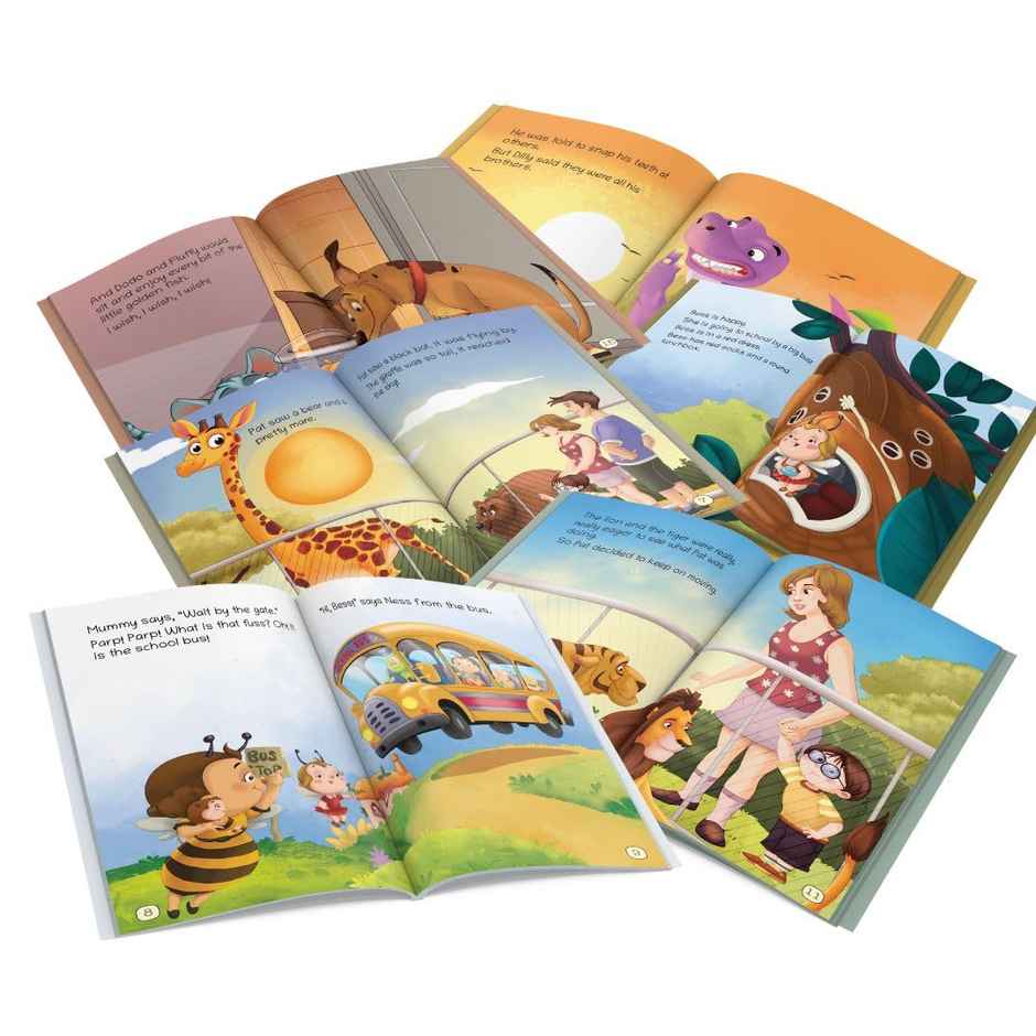 Story Books for Kids - Second Reader (Illustrated) (Set of 6 Books)