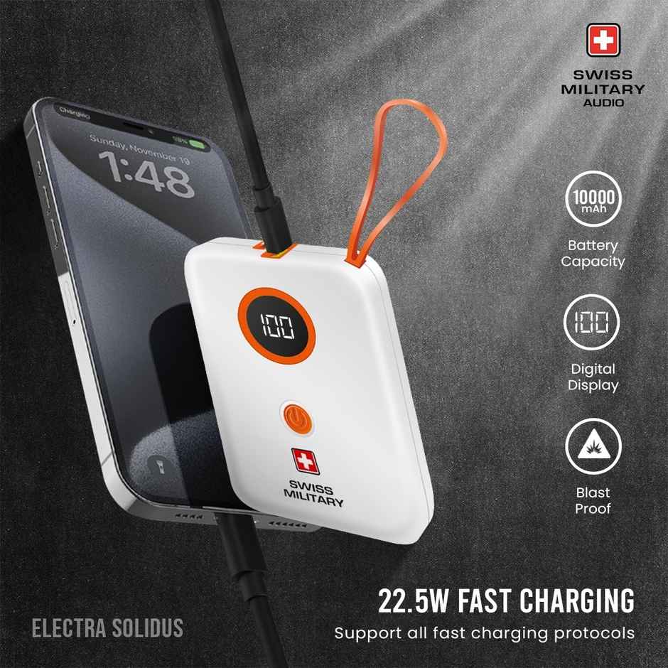Swiss Military Audio Power Bank - Electra Solidus
