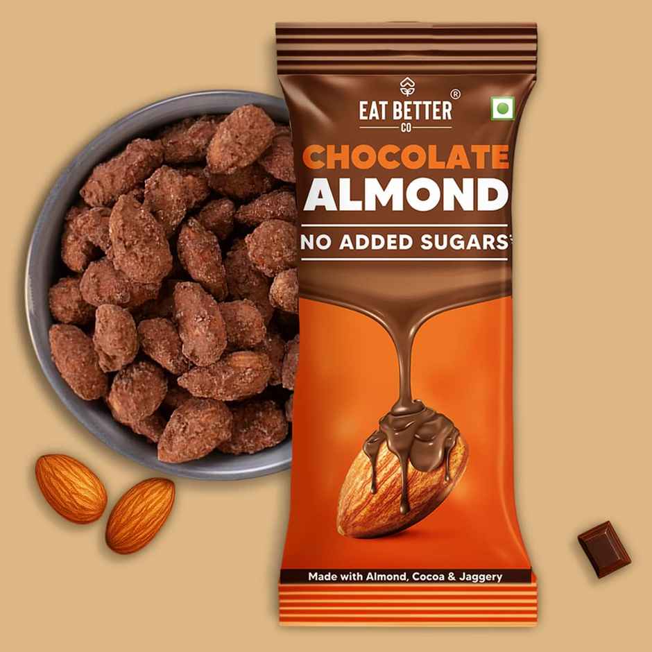 Chocolate Coated Almonds - No Added Sugar - Eat Better Co