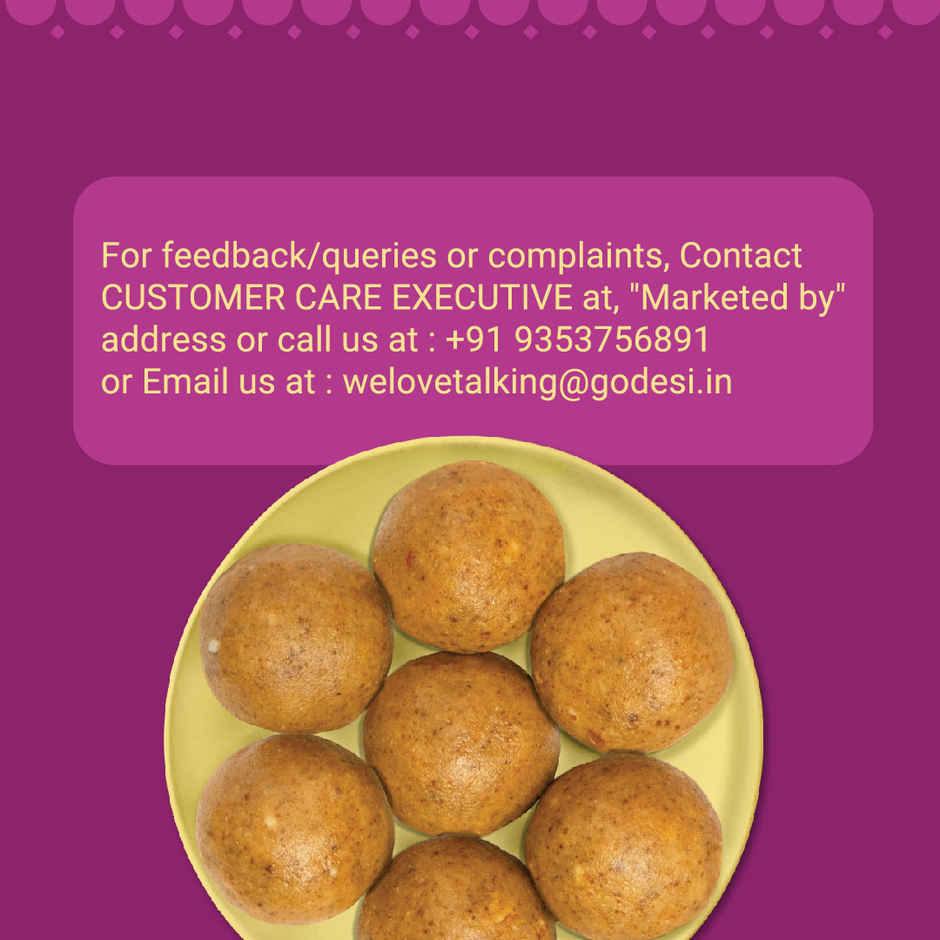 Atta Gond Ghee Laddu By GO DESi