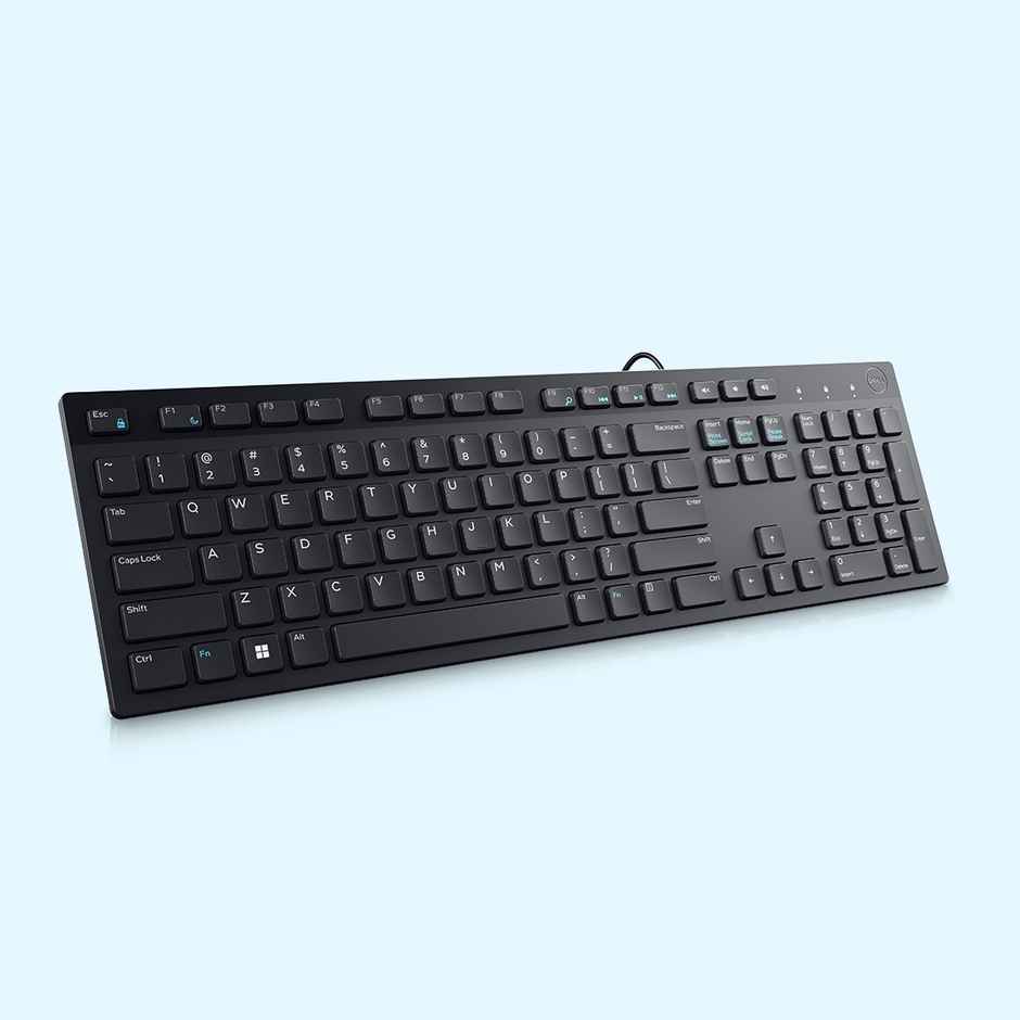 Dell Kb216-Black Multimedia Wired Keyboard With Usb Interface Plunger Keys Technology And Chiclet - Black