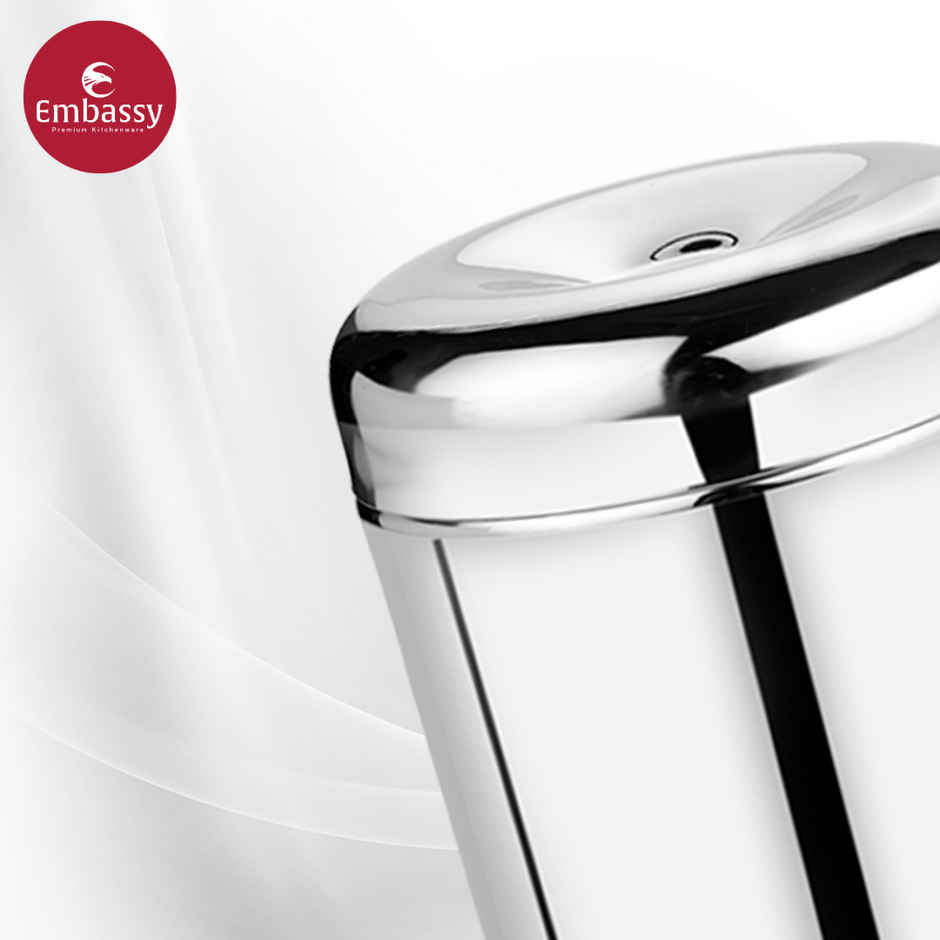 Embassy Premium Canister Set / Storage Containers / Dabba, 3 Sizes (325,500,650 ml) Stainless Steel