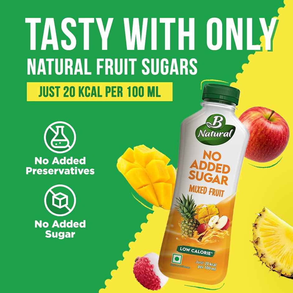 B Natural Mixed Fruit No Added Sugar | Refreshing & Enjoyable
