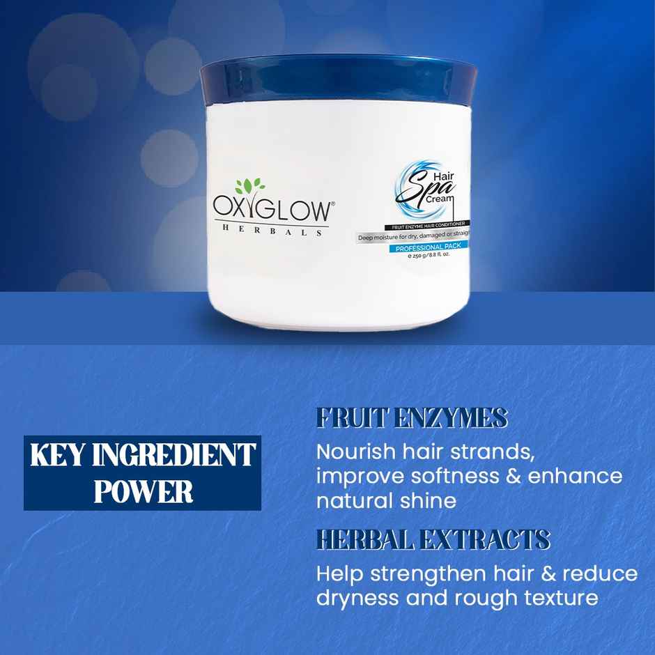 Oxyglow Herbals Hair Spa Cream - Deep Nourishment For Roots & Smoothesn Hair