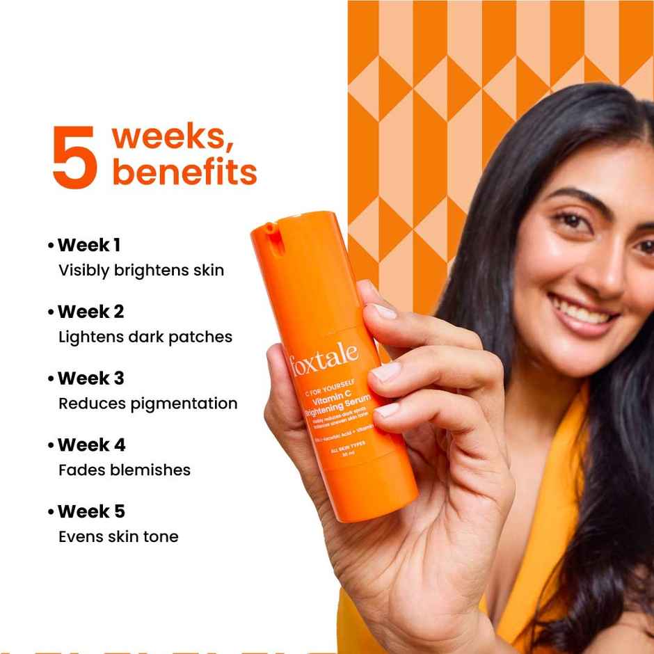Foxtale 15% Vitamin C Face Serum for Glowing Skin