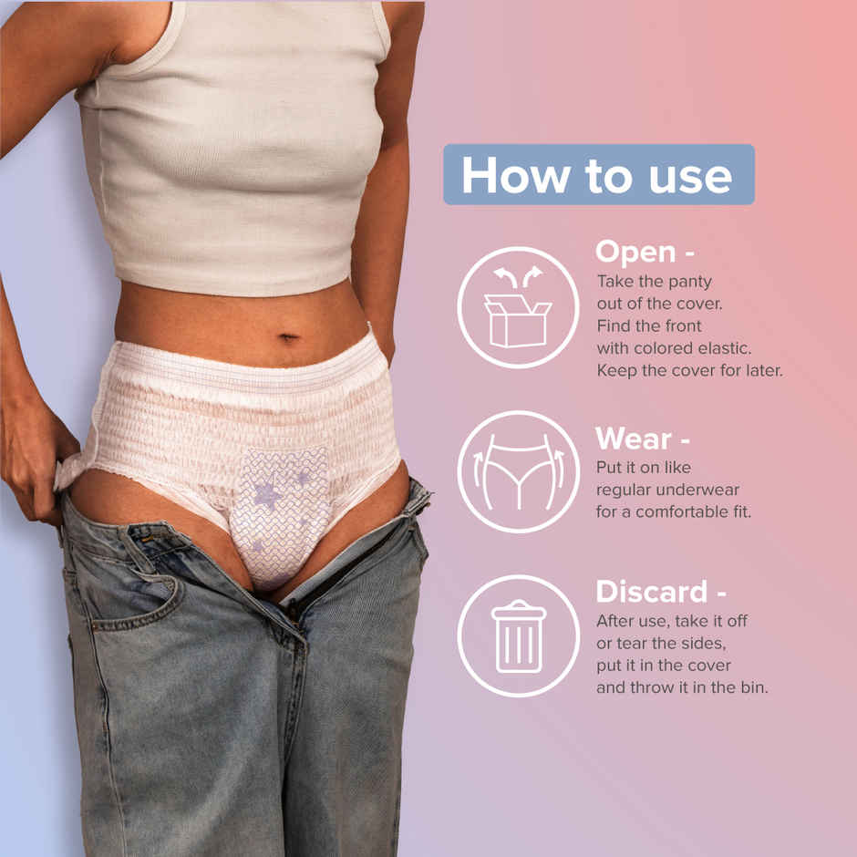 Nua Disposable Period Panties Trial Pack | XL-XXL