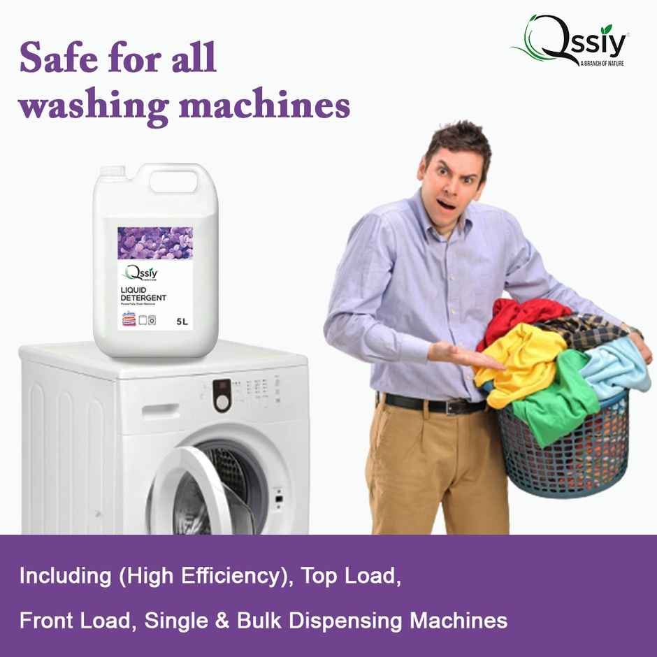Qssiy Liquid Detergent Load Front Load | Detergent Liquid For Washing Machine | Lavender Combo 