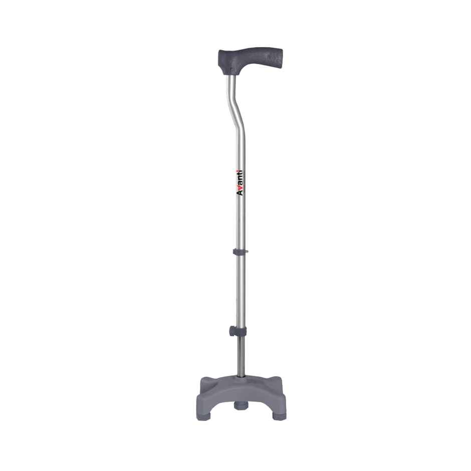 Vissco Avanti L Shape Quadripod Stick Light Weight Grey
