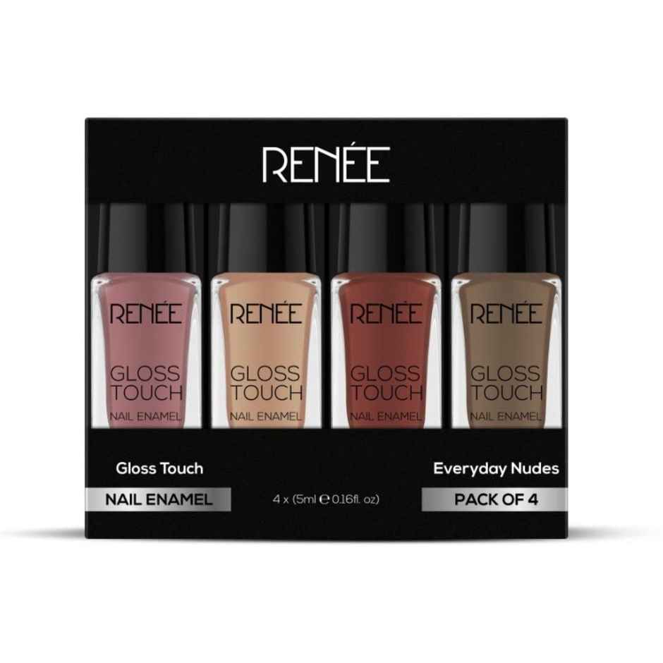 Renee Gloss Touch N02 Everyday Nudes - Set Of 4 Nail Enamels