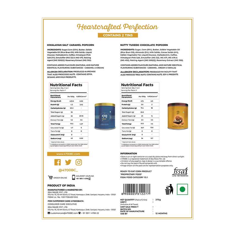 4700BC Chocolate and Caramel Gourmet | Crunchy & Indulgent Combo 