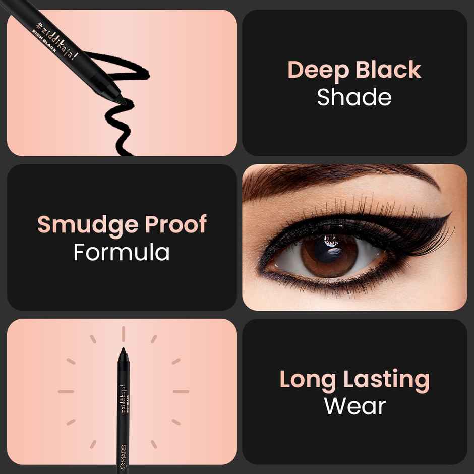 MARS Cosmetics Ziddi Kajal Pencil (Kajal)