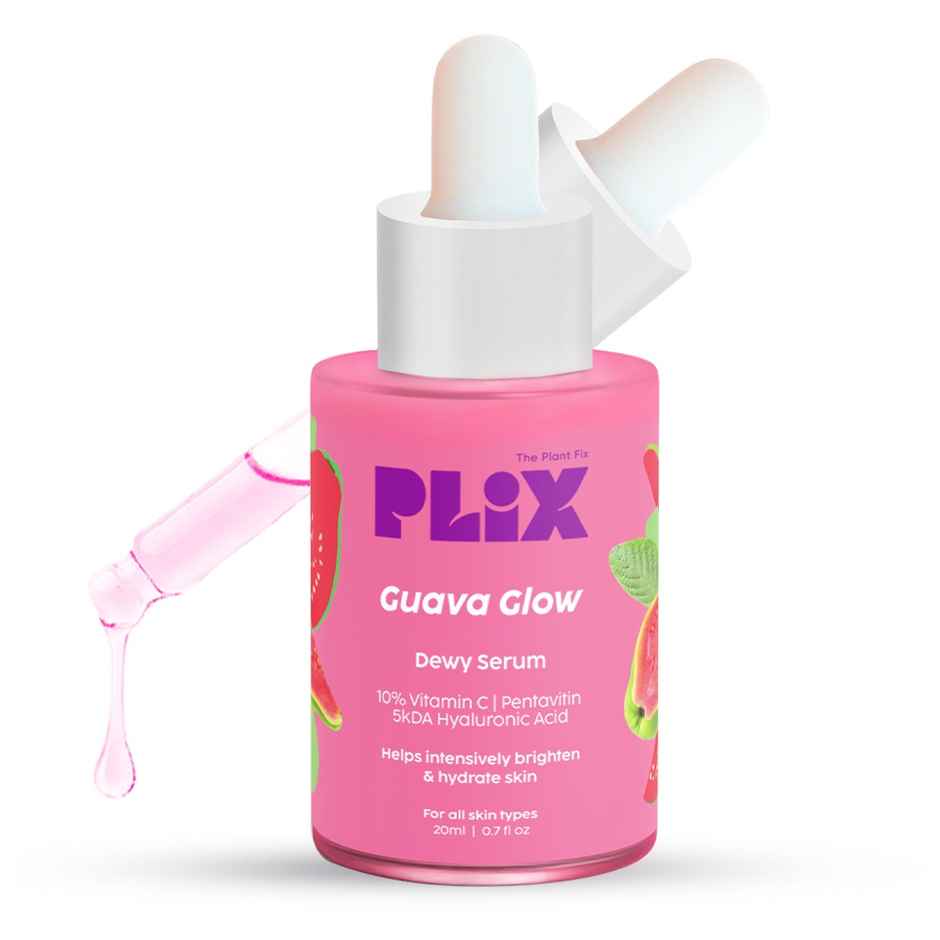 Plix Guava Glow 10% Vitamin C Face Serum with Guava Extract & Pentavitin for Bright & Glowing Skin