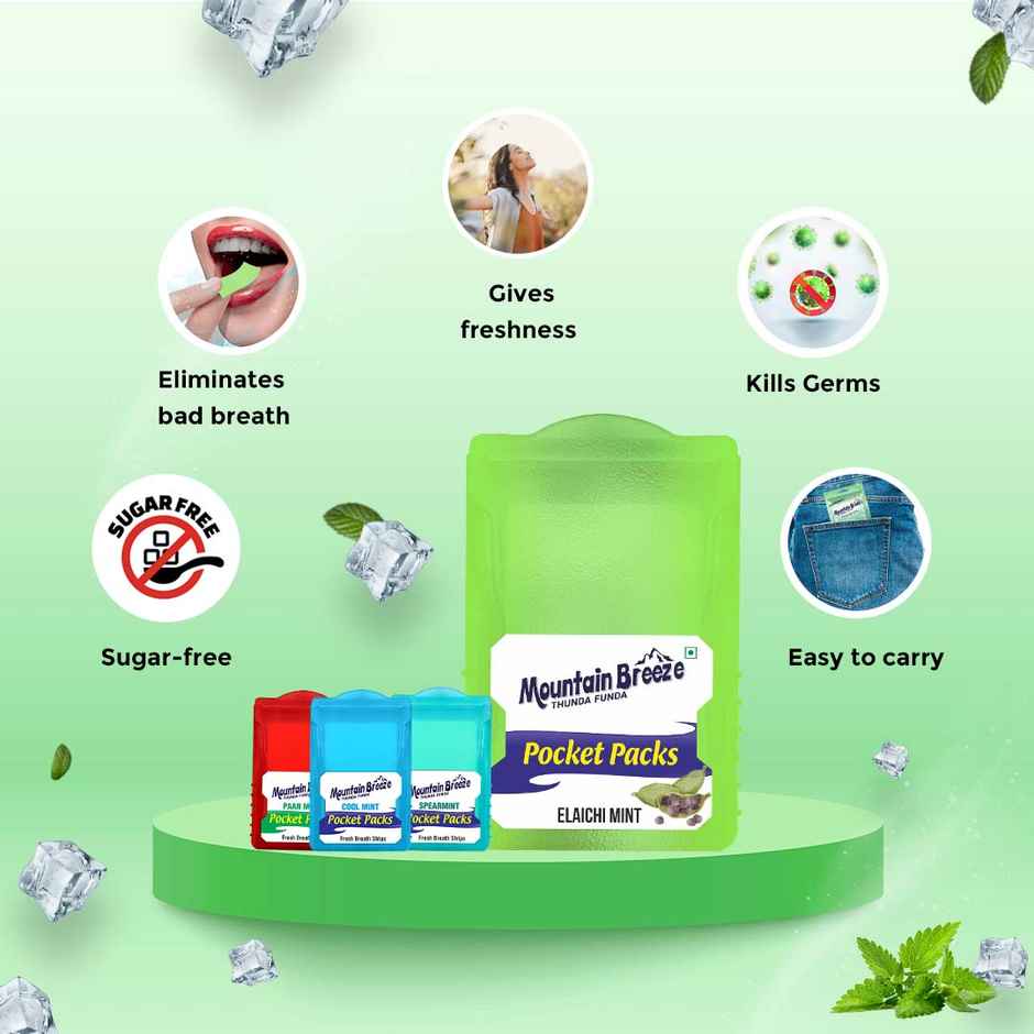 MOUNTAIN BREEZE Sugar Free Strip | Elachimint