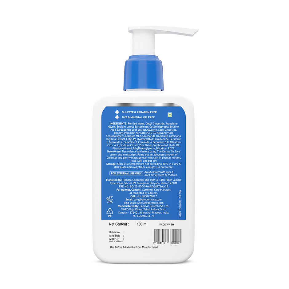 The Derma Co. 2.5% Benzoyl Peroxide Gel Face Wash