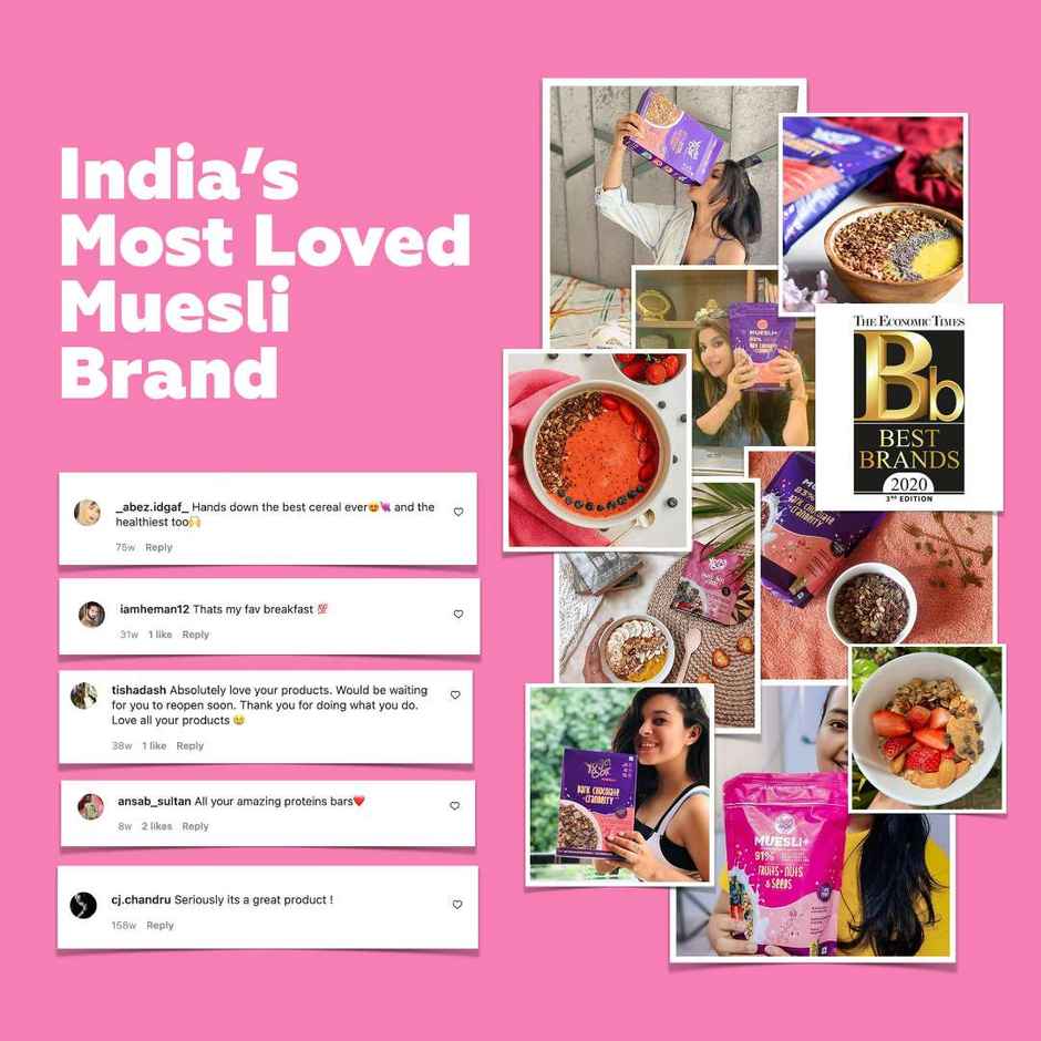 Yoga Bar Dark Chocolate + Cranberry & Fruit + Nuts & Seeds Muesli