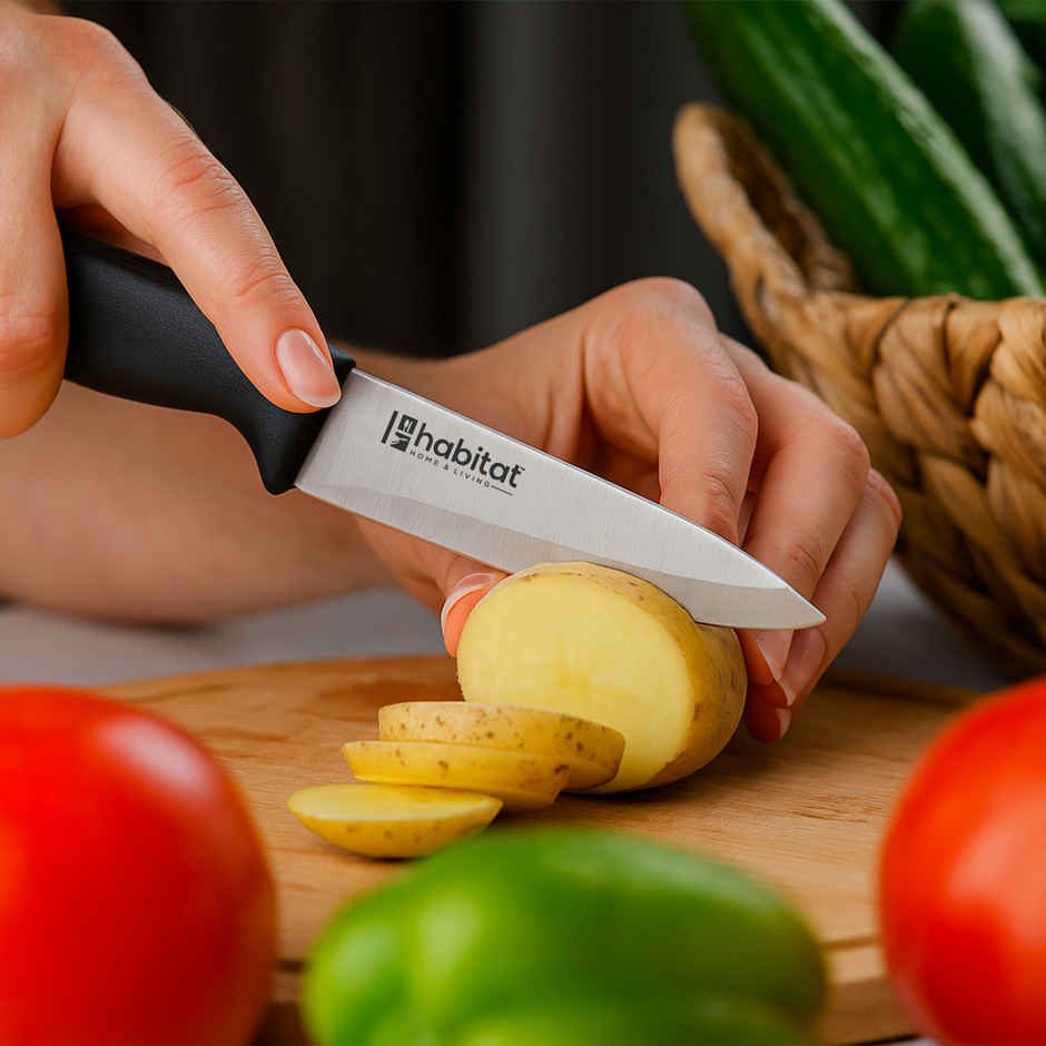 Habitat Signature Series Vegetable Knife Stainless Steel With Ultra Razoe Sharp Resilient Blade