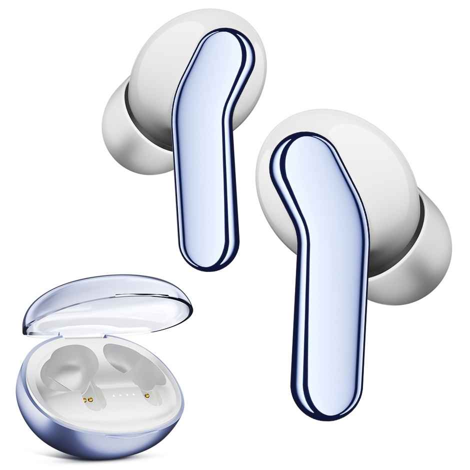 Mivi DuoPods i6 TWS |Engineered for Athletes | 13 mm Bass | 55H Playtime | Blue | True Wireless