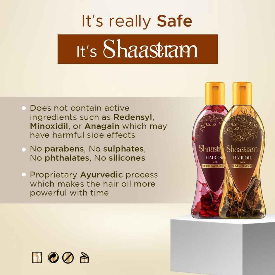 Shaastram Olive & Almond Ayurvedic anti dandruff hair oil
