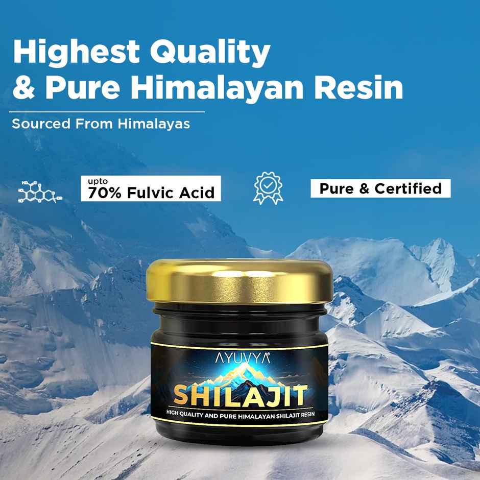 Ayuvya Himalayan Shilajit Resin, High Quality & Pure