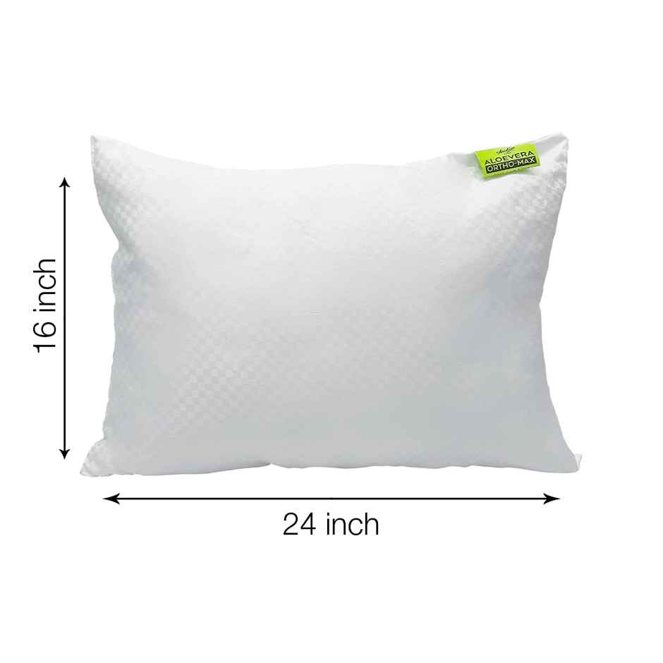Kopa Unisex Solid Polyester Neck Pillow | White - One Size