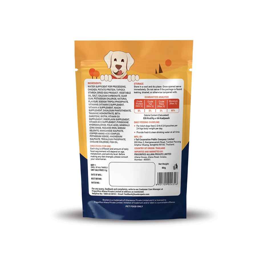 Bowlers Wet Dog FOOD Chicken Recipe In Gravy