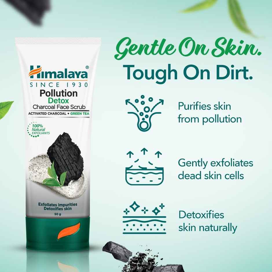Himalaya Wellness Company Pollut Detox Charcoal Face Scrub