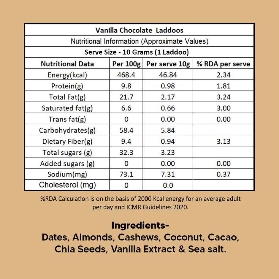 Eat Better Co - Vanilla & Chocolate Ladoos - No Added Sugar - High Protein, Natural Combo